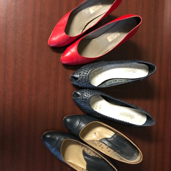 Candie's Shoes - Vintage Lot of Kitten Pumps Size 6.5 (3 Pairs )